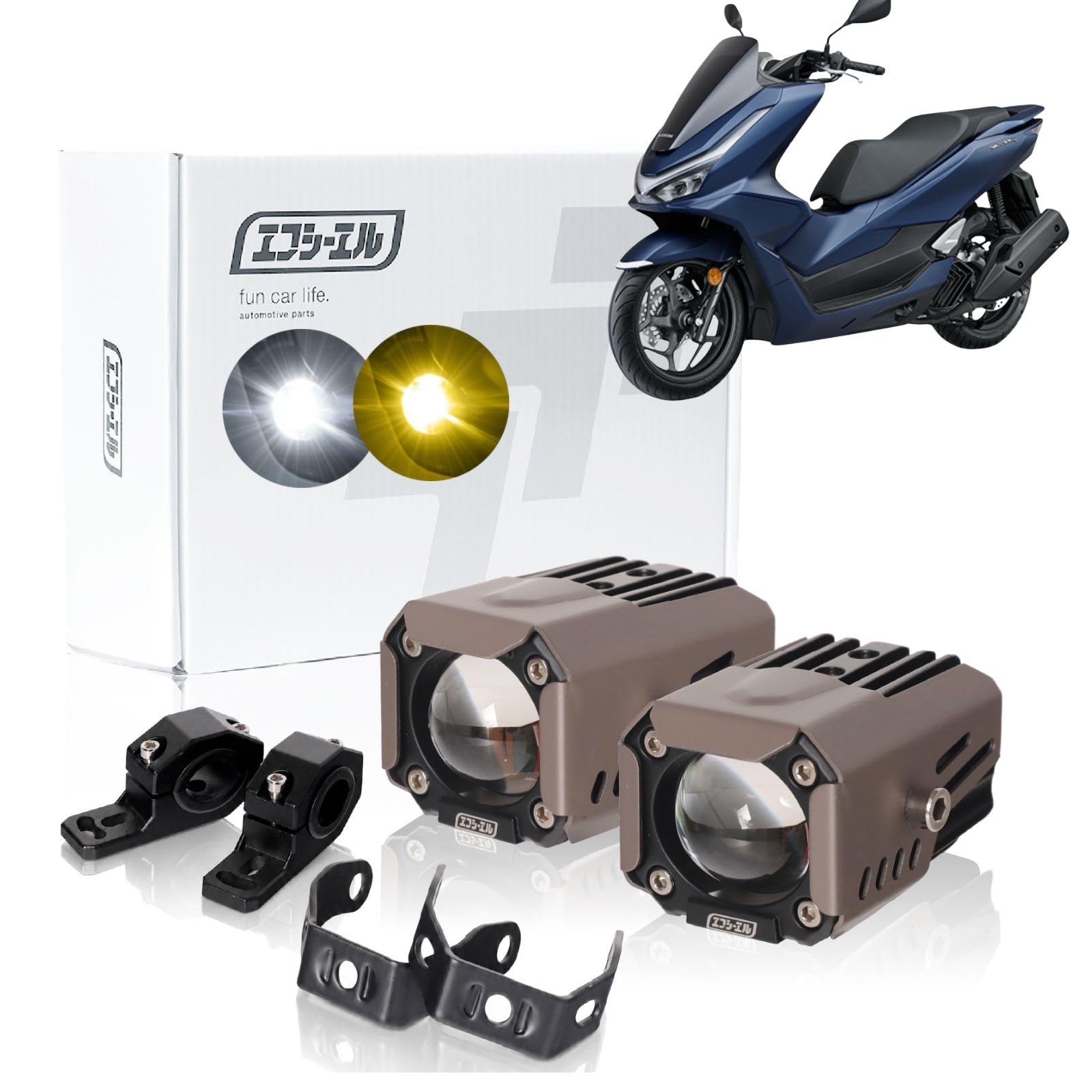 Amazon.co.jp: fcl.(エフシーエル) PCX JK05 JF81バイク フォグランプ Amazon.co.jp: fcl.(エフシーエル) PCX JK05 JF81バイク フォグランプ